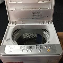☆中古 激安！！￥11,800！！Panasonic　パナソニック　5.0kg洗濯機　家電　2017年製　NA-F50B11型　幅56cmｘ奥行57cmｘ高さ88cm　【BA02】