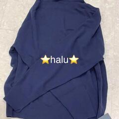 ATON✨新品タグ付き✨MAT WOOL 　タートルネックセーター　紺　０６　L