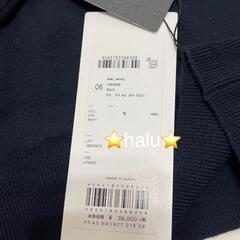 今季ATON✨新品タグ付✨MAT WOOL 　クルーネックセーター　紺　06 L