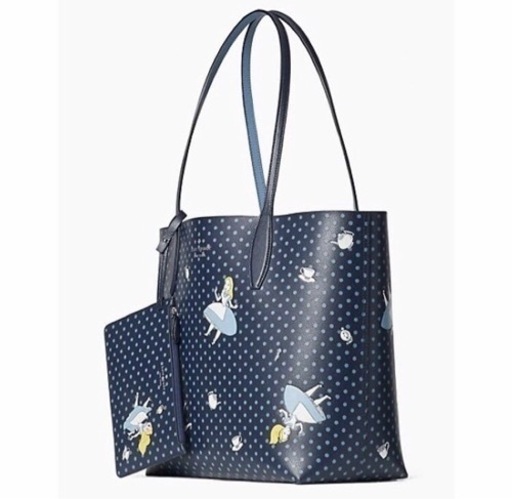 kate spade new york ポーチ付き☆リバーシブルトートバック