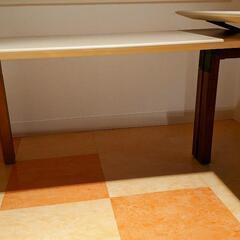 大型デスク　レザー　L字