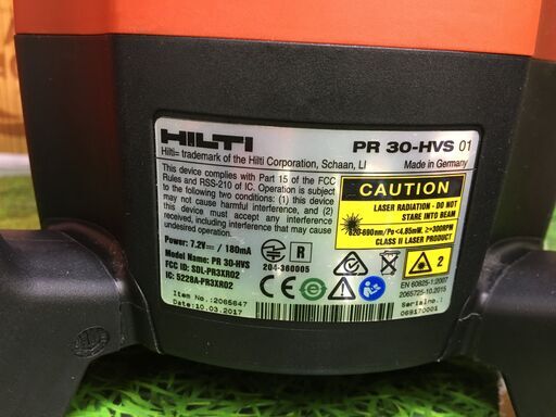 ヒルティ　PR30-HVS　回転レーザー　中古品