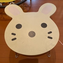 ウサギさん　折りたたみローテーブル