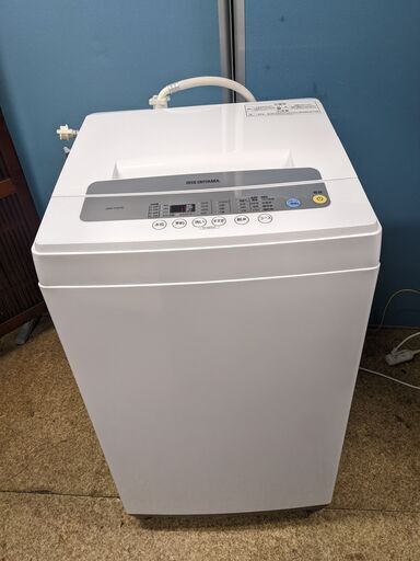 2021年製 アイリスオーヤマ IAW-T502E 全自動洗濯機 IRISOHYAMA 5.0㎏ 洗濯機 一人暮らし向き コンパクトタイプ 新生活 部屋干し 単身用