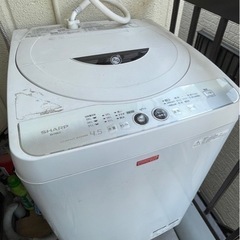 取引決定しました。SHARP4.5洗濯機差し上げます。