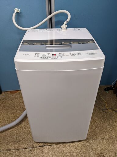 42L【保証期間内】2020年製　洗濯機　AQUA AQW-S45HBK