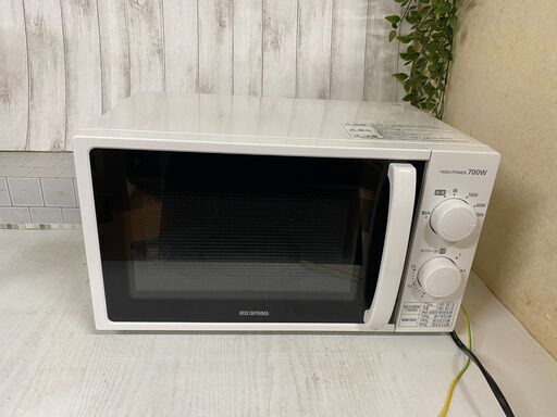 (売約済み)美品【2020年製】アイリスオーヤマ　IRIS　OHYAMA 電子レンジ ホワイト　KMG-T177-6-W 60Hz専用　　電子レンジ