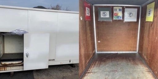 No.572 アルミバン 2 t 車 アルミ 箱 バイク 倉庫 トラック コンテナ