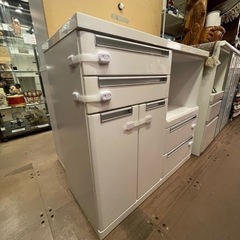 【売約済み】 関家具　レンジボード　食器棚　カップボード　棚　キ...