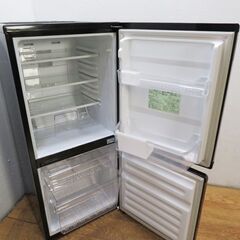 配達設置無料！ おしゃれフラットタイプ冷蔵庫 110L 黒 LL15