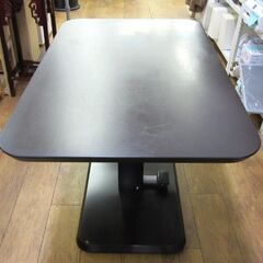 昇降式ダイニングテーブル 幅120㎝ ニトリ コラボ120DT ダークブラウン 