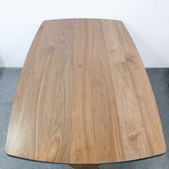 ニトリ リビングダイニングテーブル4点セット(LDリラックスワイド160MBR/2P･1Pチェア） NITORI  中古家具 店頭引取歓迎 R5148)