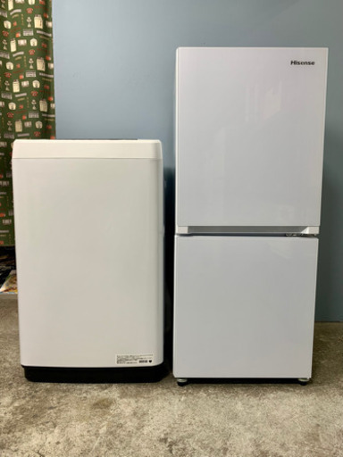 札幌市内配送無料 18年製 ハイセンス 新生活家電2点セット 冷蔵庫 洗濯機 一人暮らし 単身