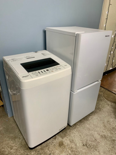 使用期間1年】冷蔵庫と洗濯機セットで18000円【ハイセンス単身用】