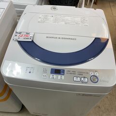 期間限定20％OFF対象品　洗濯機　5.5kg　シャープ　201...
