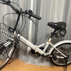 【決まりました〆】折り畳み自転車 白