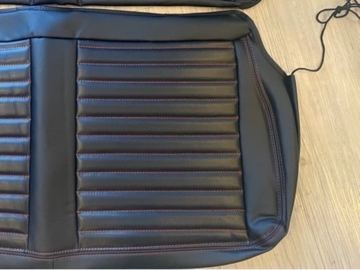 ⭐️ジムニーJA11  新品　アウトクラスカーズ　ヴィンテージGTシートカバー　ブラック&レッドステッチ　後部座席用
