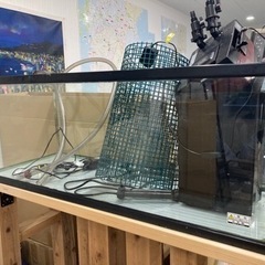 120×45センチ水槽、水槽台、ポンプKOTOBUKI