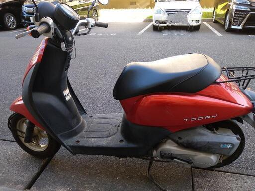 ホンダ　トゥデイ　オレンジ色　傷あり