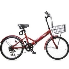 折りたたみ自転車 新品 カゴ ライト 鍵付き シマノ製6段ギア