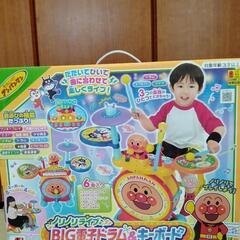 値下げしました！【新品、未開封】アンパンマンBIG電子ドラム＆キ...