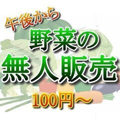 ⭕️【無人販売】4月🕗朝から営業　旬のお野菜　100円より　無料...
