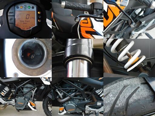 愛媛発★ KTM 200 DUKE デューク エンジン好調アイドリング安定♪ アクラポビッチマフラー 走行距離7,862km 乗出し早め =動画有= 現状販売