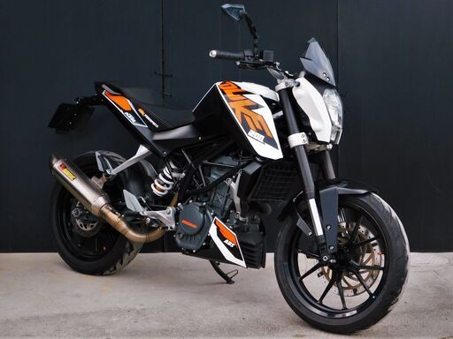 愛媛発★ KTM 200 DUKE デューク エンジン好調アイドリング安定♪ アクラポビッチマフラー 走行距離7,862km 乗出し早め =動画有= 現状販売