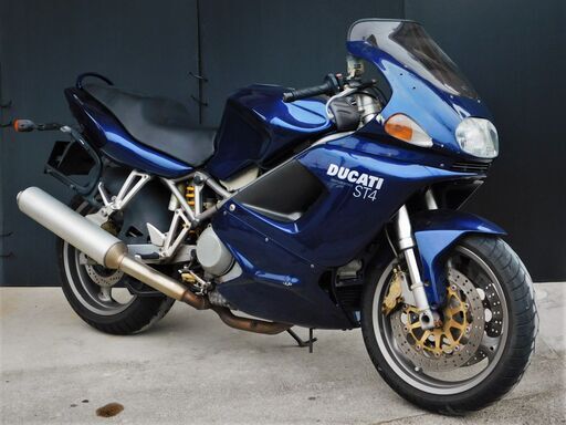 愛媛発★ DUCATI ST4 青色ブルー エンジン一発始動♪アイドリング＆シフト良好 走行距離42,875km =始動動画有= レストアベース 現状販売