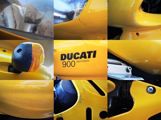 愛媛発★ DUCATI SS900 2000 黄イエロー エンジン始動時セル不具合～始動後はアイドリング＆シフト良好 走行距離47,765km 現状販売