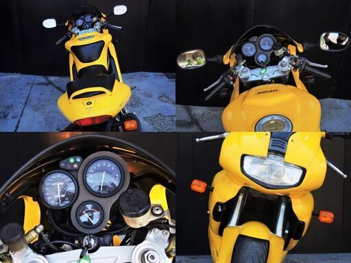 愛媛発★ DUCATI SS900 2000 黄イエロー エンジン始動時セル不具合～始動後はアイドリング＆シフト良好 走行距離47,765km 現状販売