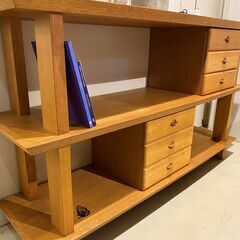 宇都宮でオシャレな家具を探すなら『オトワリバース！』サイドボード NISSIN 飛騨家具 ナチュラル 飾り棚 ACTUS取扱品 中古品