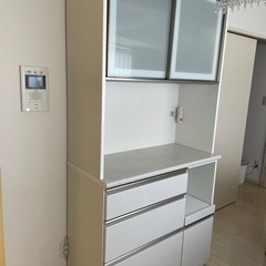 クラッチブーケ-アルミナ　ニトリ　食器棚　幅100cm