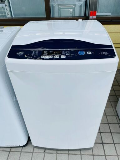 大特価！！ AQUA(アクア)  7.0kg洗濯機 定価￥54,800 AQW-H72 2017年