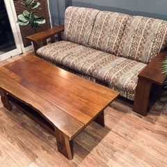 メル売約済　ビンテージ木挽き20万円センターテーブル