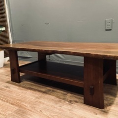 メル売約済　ビンテージ木挽き20万円センターテーブル