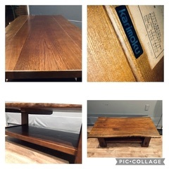 メル売約済　ビンテージ木挽き20万円センターテーブル