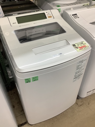 パナソニック 8kg 洗濯機 NA-SJFA803 管D220203AK (ベストバイ 静岡県袋井市)