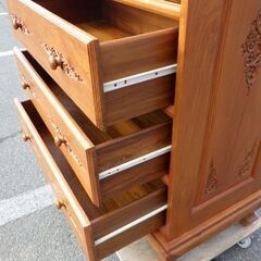 飾り彫り 6段整理タンス チェスト ￥41,580税込
