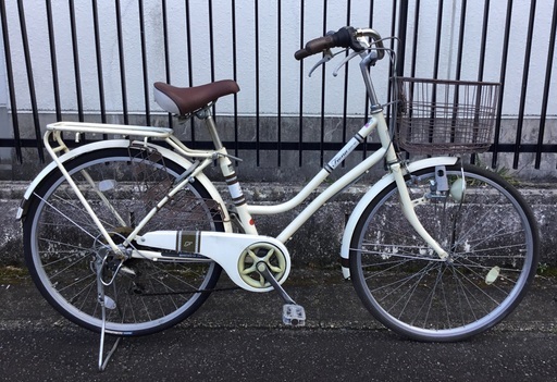 ＜動作・お得車＞シティサイクル 26インチ自転車・シマノ6段変速・鍵付き・LEDライト・洗車済・不要自転車無料引取りあり