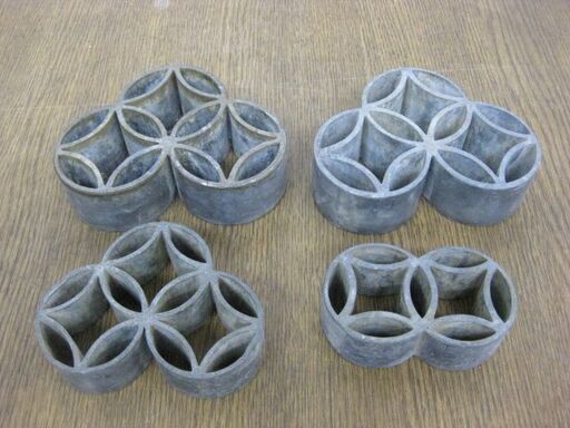七宝花留め 三ツ輪 二ツ輪 4個セット 華道 生け花 フラワーアレンジメント