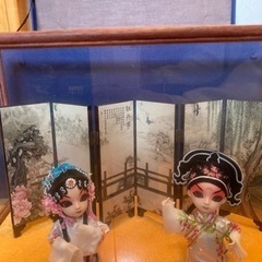 中国　伝統　京劇人形　ケース入り　フィギュア