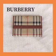 【ネット決済】BURBERRY バーバリー 定番 チェック柄 折...