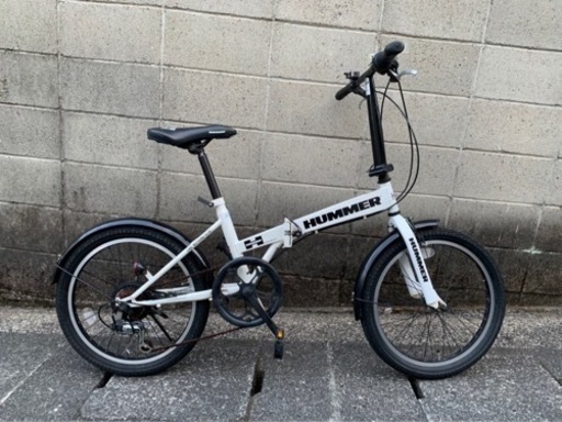 【折りたたみ自転車】HUMMER製　20x2.25インチ　6段変速　ライト付　若林自転車　膳所SALE❗️