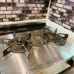 強火力ガステーブルコンロ Vamo.＋tower コンロ隙間ラック黒セット