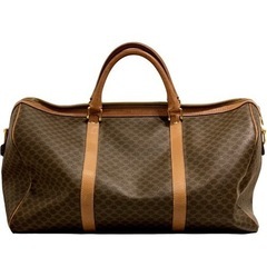 CELINE セリーヌ マカダム 柄 ボストンバッグ ハンドバッグ トラベルバッグ トリオンフ柄 ヴィンテージ ビンテージ 人気