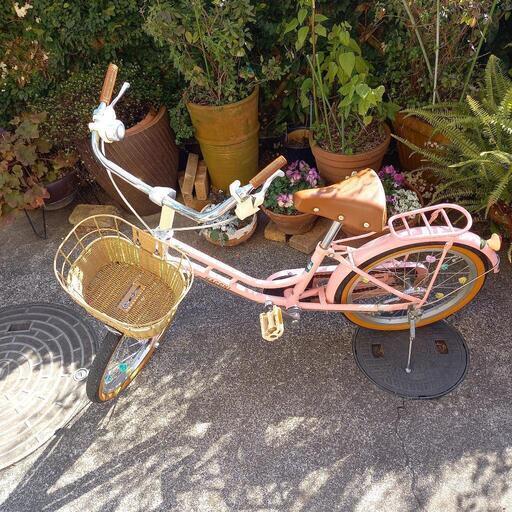 【取引中】ブリジストン子供自転車HACCHIピンク18インチ
