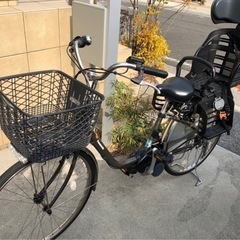 お取引中】2017製 Panasonic製 子供乗せ電動アシスト自転車 - 電動  