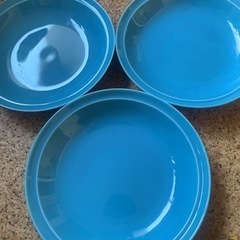 ブルーのお皿　3枚