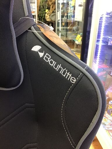 【モノマニア四日市】【引き取り限定】Bauhutte　ゲーミングチェア　ブラック　中古品